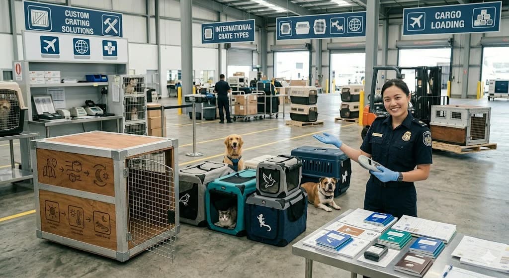Pet Travel Crates for International Air Transport